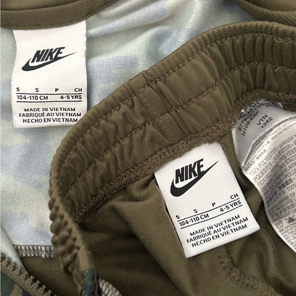 Nike kids matching track suit pants jacket army green boys 4-5 years 4t 5t - Picture 3 of 5